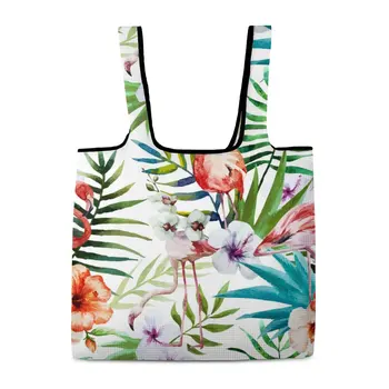 Женская тканевая сумка для покупок Shopper Bag 2023 Складная сумка для покупок, складная сумка для продуктов, сумки-тоут с принтом на заказ, двойной ремешок для рук