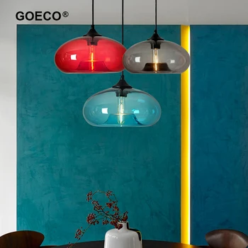 Современный стеклянный подвесной красочный подвесной светильник для гостиной, бара, кухни, ресторана, кафе, столовой, светильники для дома в скандинавском стиле
