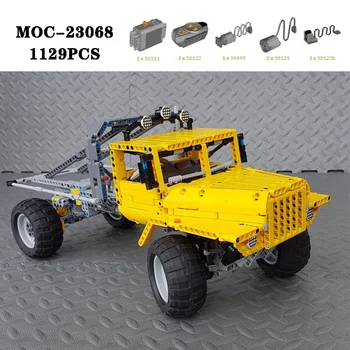 Классический строительный блок MOC-23068 Super Truck 1129 шт., модель для сращивания высокой сложности, игрушка для взрослых и детей, подарок на день рождения