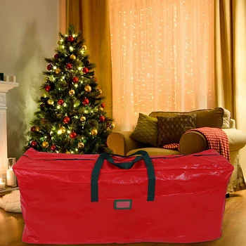 Сумка для хранения рождественской елки большой емкости, практичная сумка для хранения с ручками