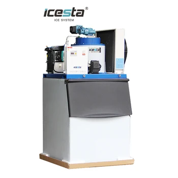 Оптовая продажа ICESTA воздушное охлаждение 0,3 т пресноводного льда для хранения коммерческих льдогенераторов